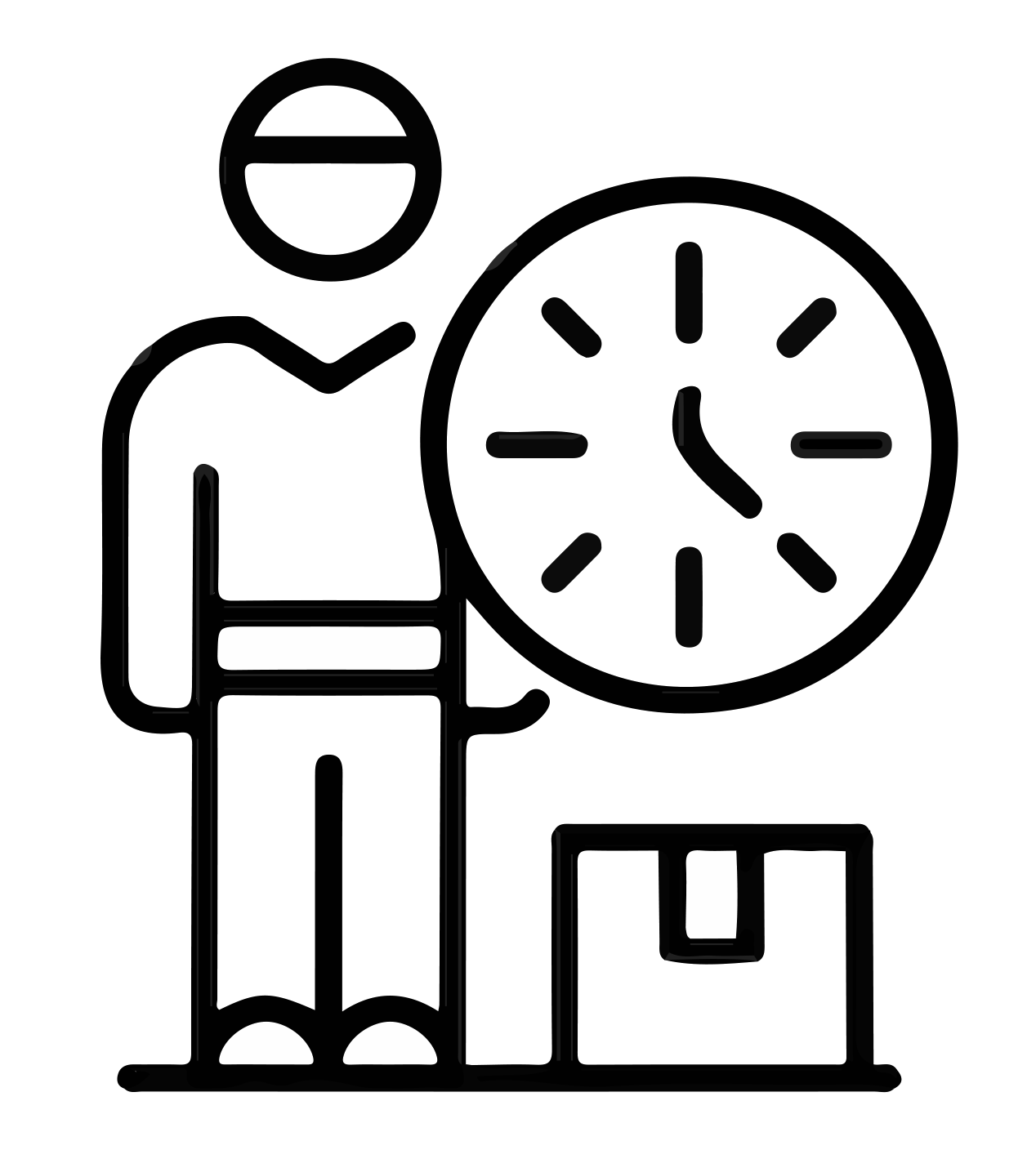 simbolo de entrega puntual