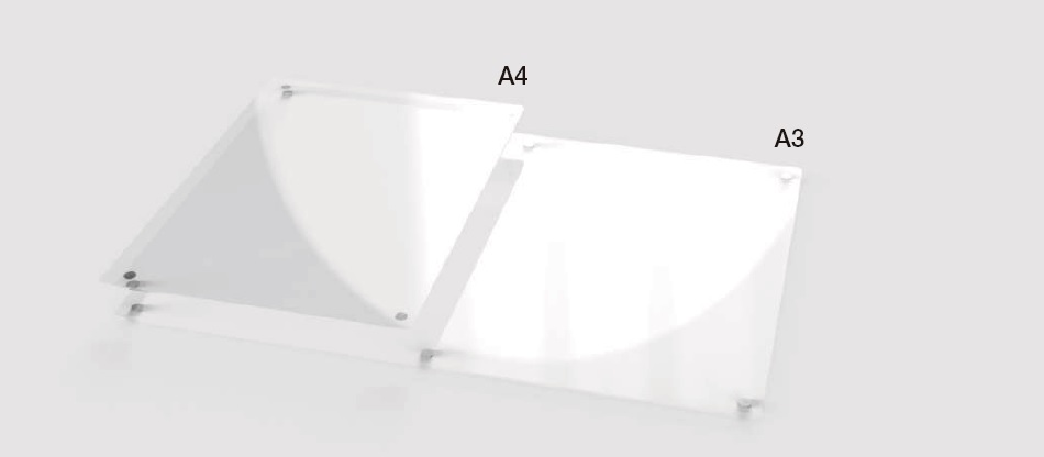 Medidas de pizarra magnética flexible personalizada